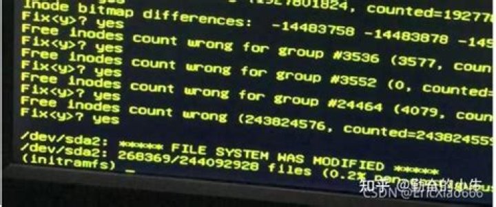 fsck error on boot: /dev/sda6: UNEXPECTED INCONSISTENCY; RUN fsck MANUALLY