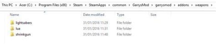 Garry's mod: place addons in subfolder