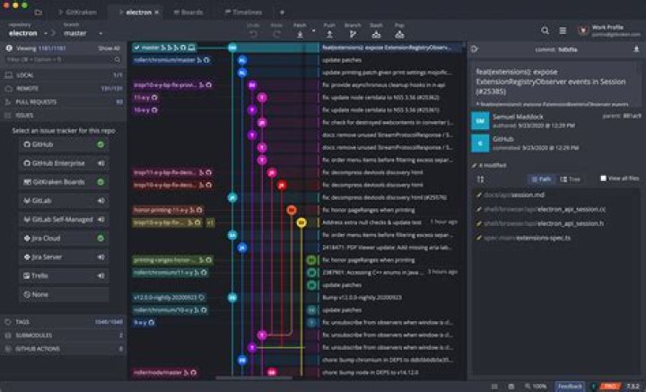 gitkraken - How to compare 2 branches