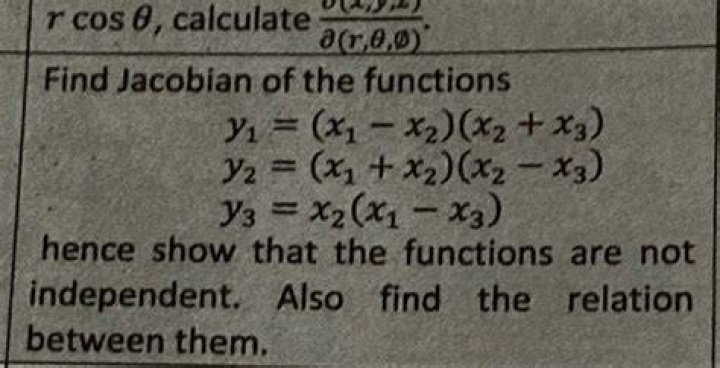 Jacobian determinant question