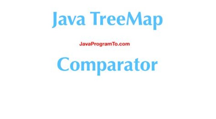 Java TreeMap Comparator