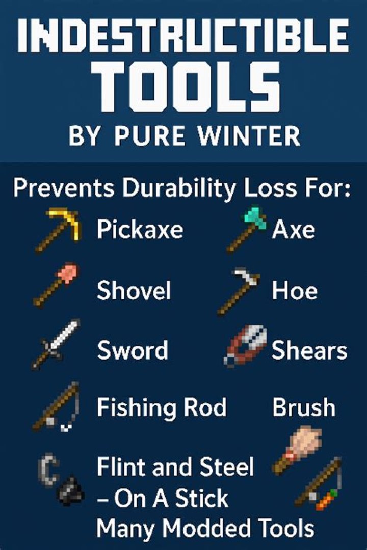 Make tools indestructible in Minecraft
