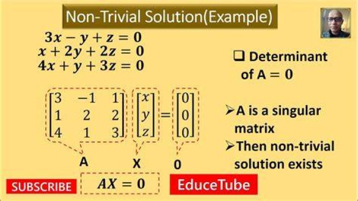 Non-trivial alternating with determinant 1