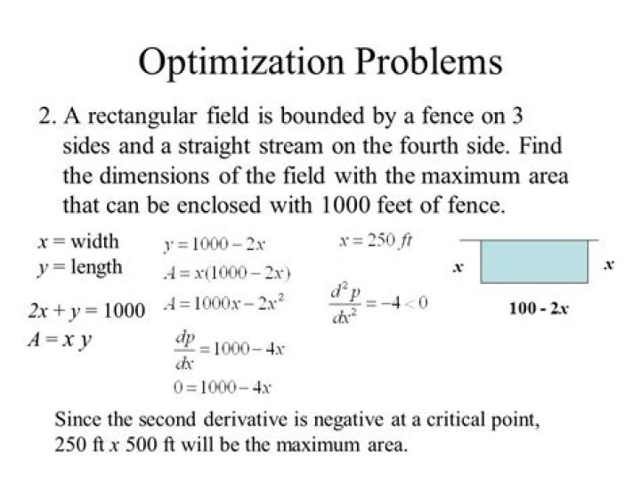 Optimization problem with open box to be constructed